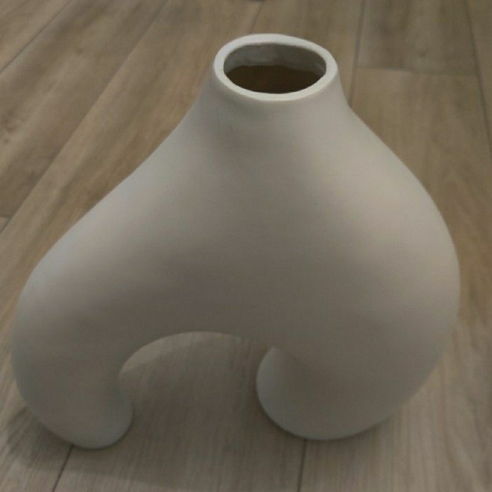 Modern White Abstract Vase